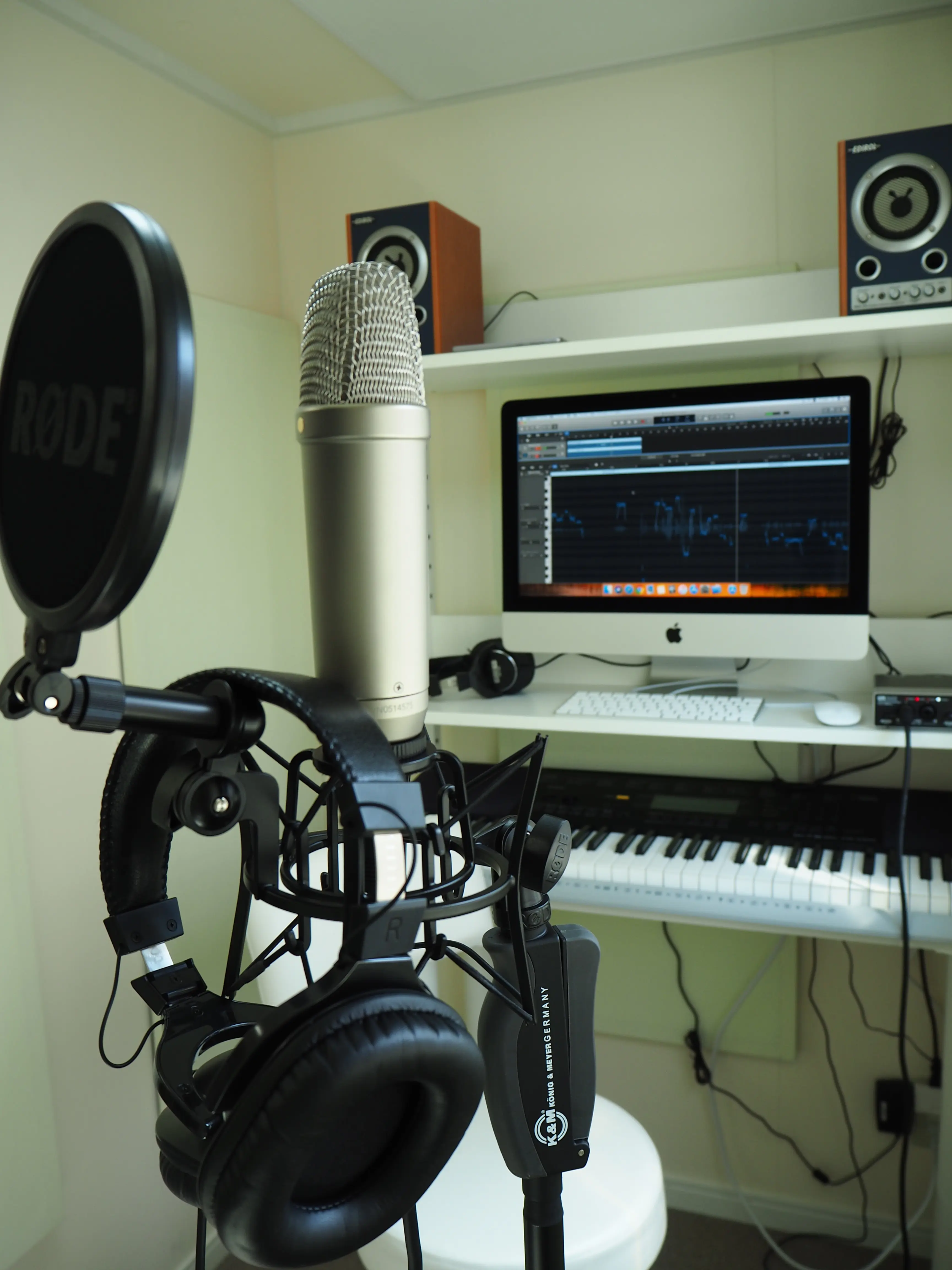 自由が丘校に完備されたレコーディング機材