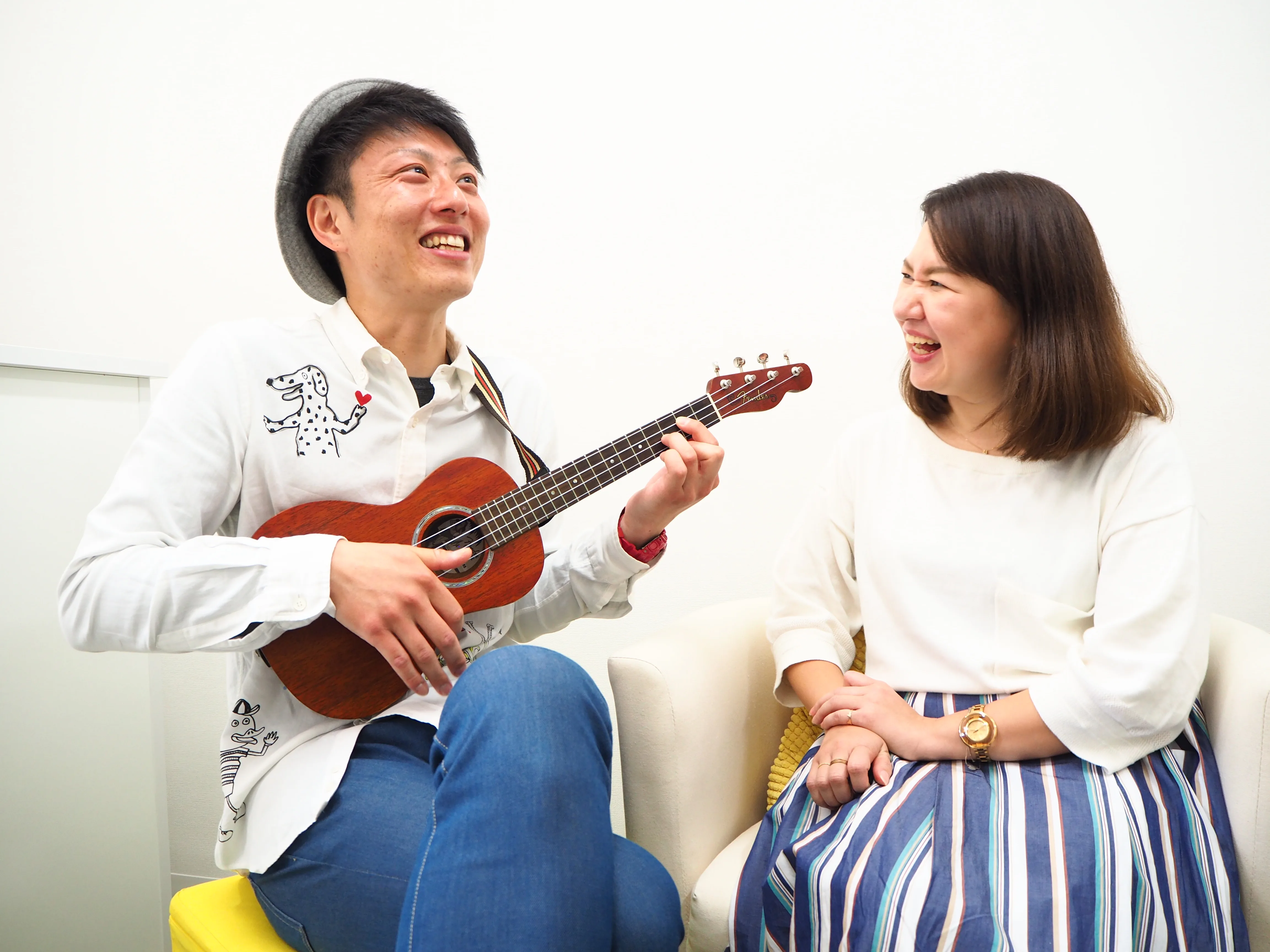 自由が丘のウクレレ教室と生徒